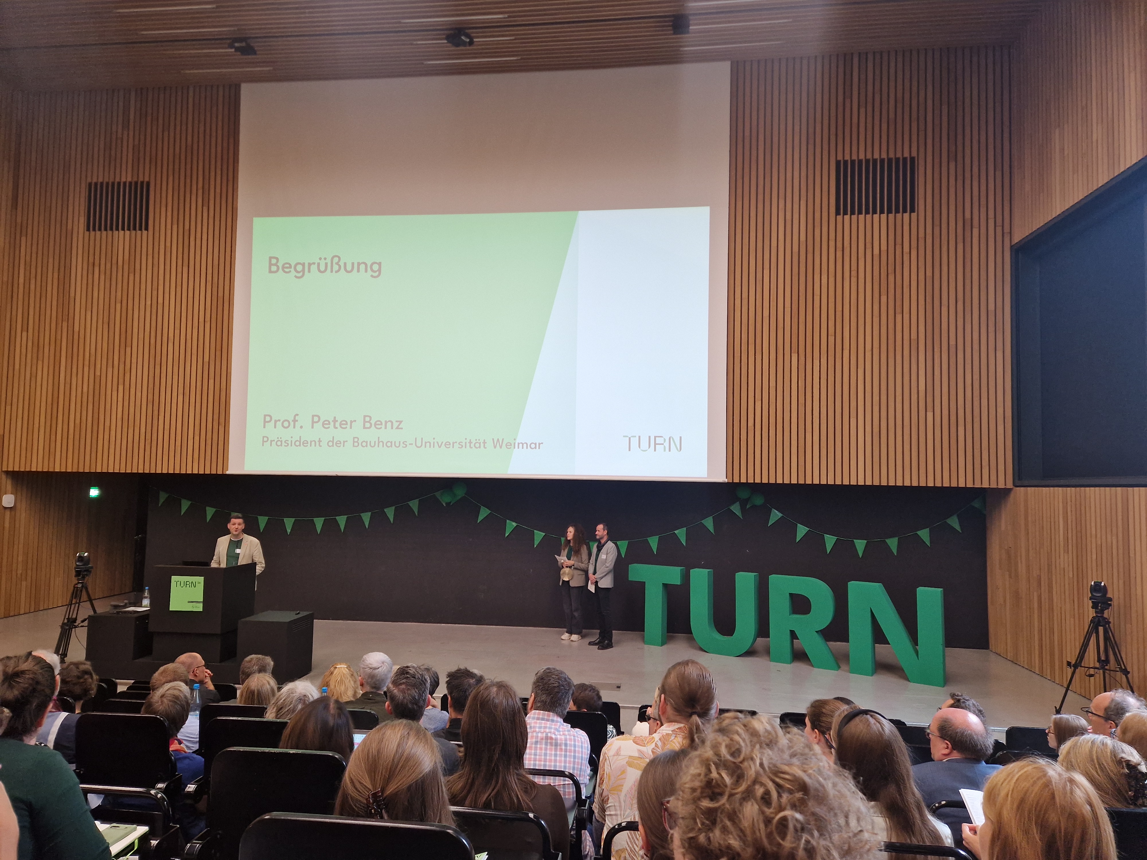 Eröffnung der TURN Conference durch Prof. Peter Benz