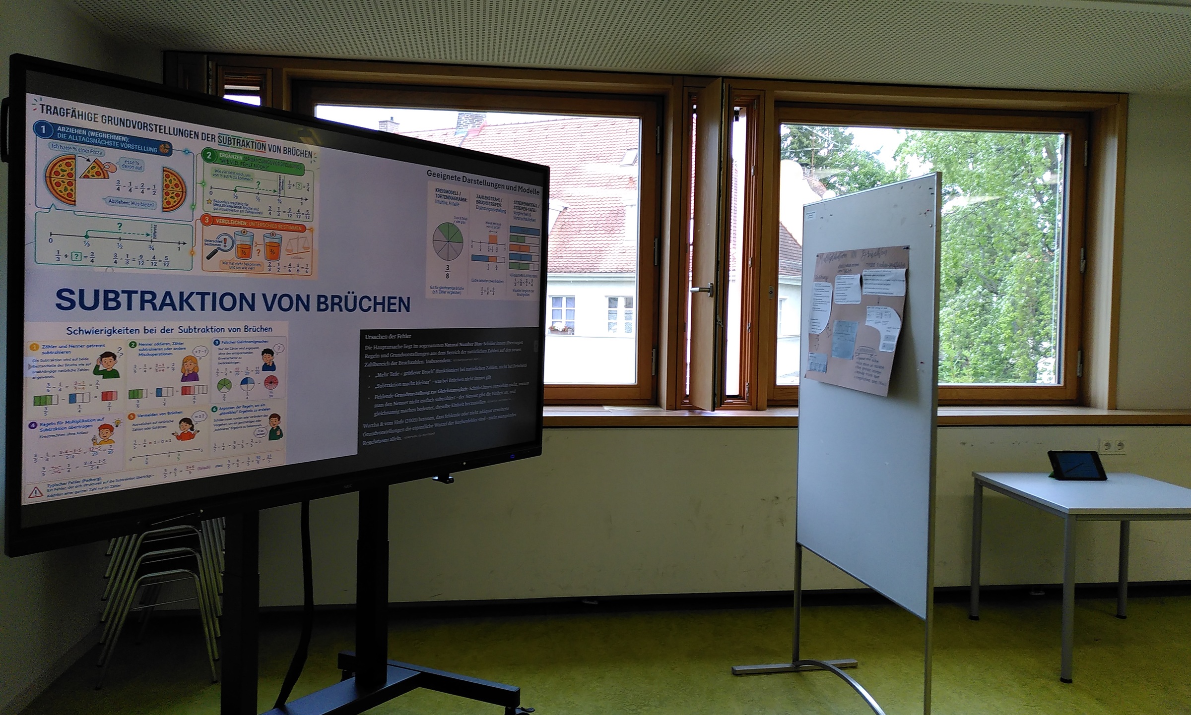 Einblick in die Ausstellung der digitalen oder analogen Präsentationen